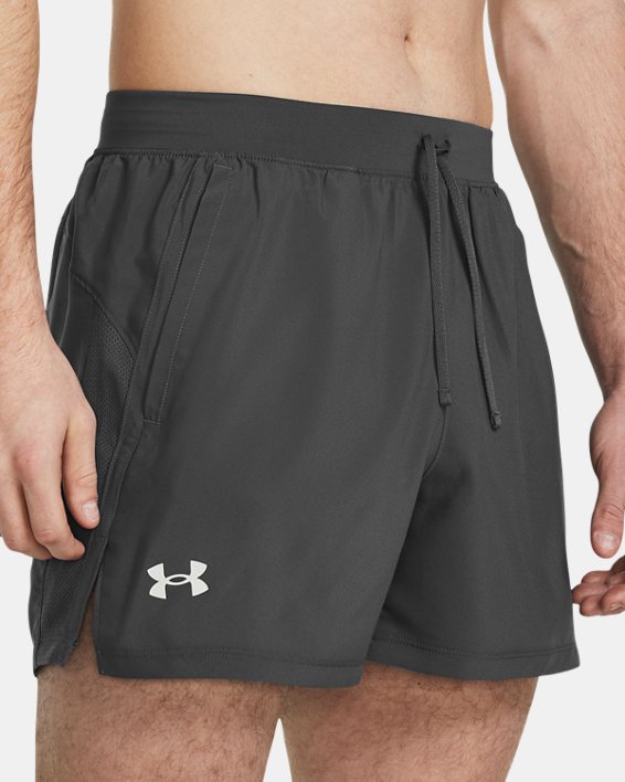 Men's UA Launch Unlined 5" Shorts, Gray, pdpMainDesktop image number 3